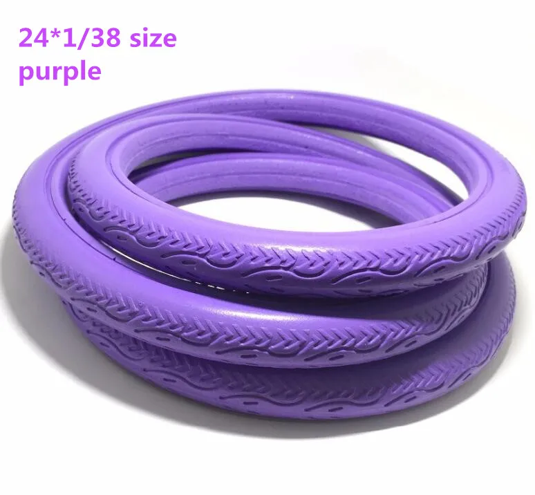 24-1-38 purple 24*1/38 700* 23C шины мертвые шины Твердые шоссейные велосипеды бесплатно надувные шины взрывозащищенные вакуумные шины многоцветный опционально Q294 - Цвет: 24-1-38 purple