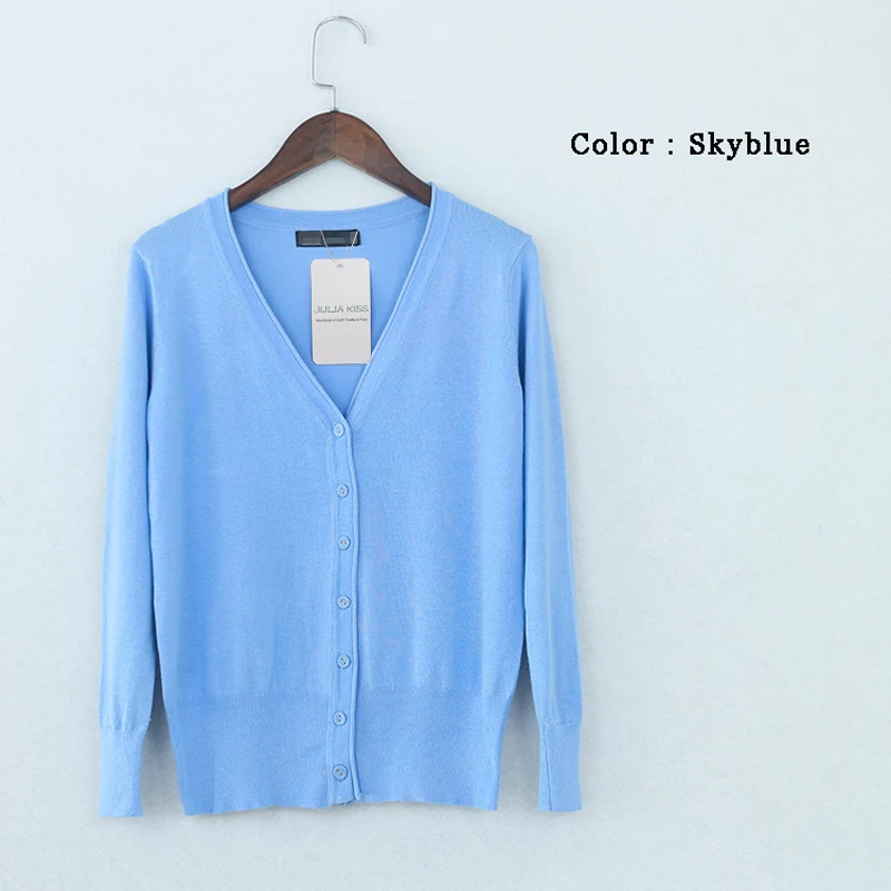 Высокое качество! Осенне-весенний Универсальный Женский вязаный свитер кардиган