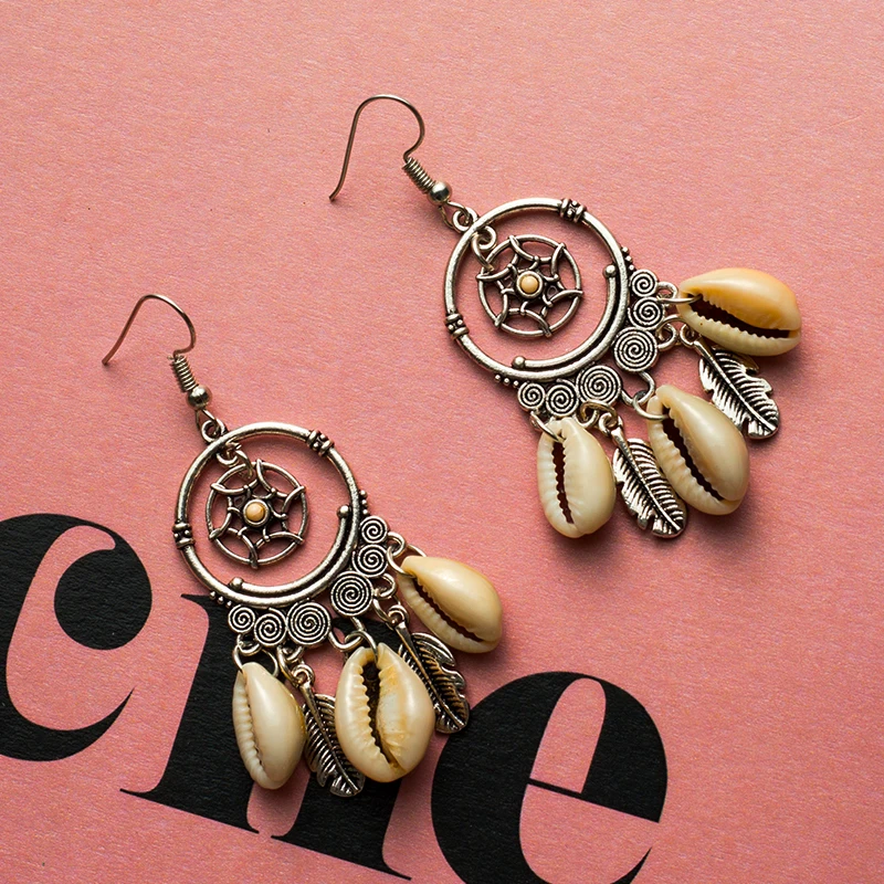 Новинка 2019 года богемный Ловец снов кисточкой длинные висячие серьги для женщин