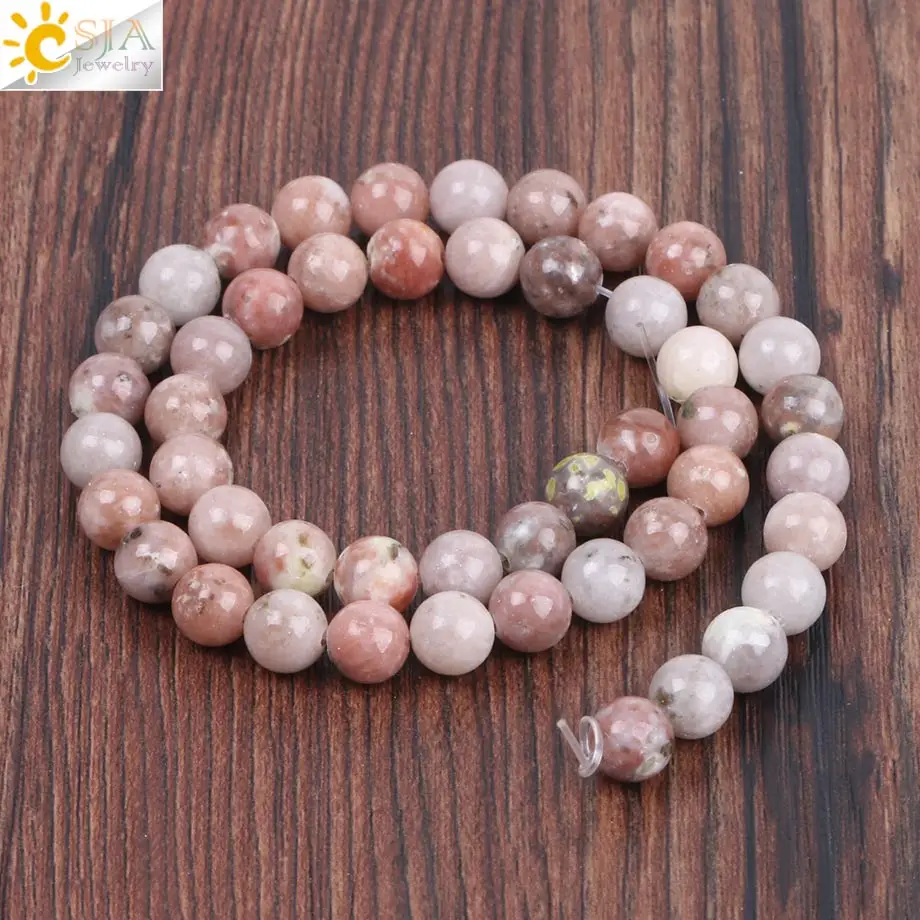 Натуральный розовый и красный цветок CSJA аксессуары серия свободных бусин