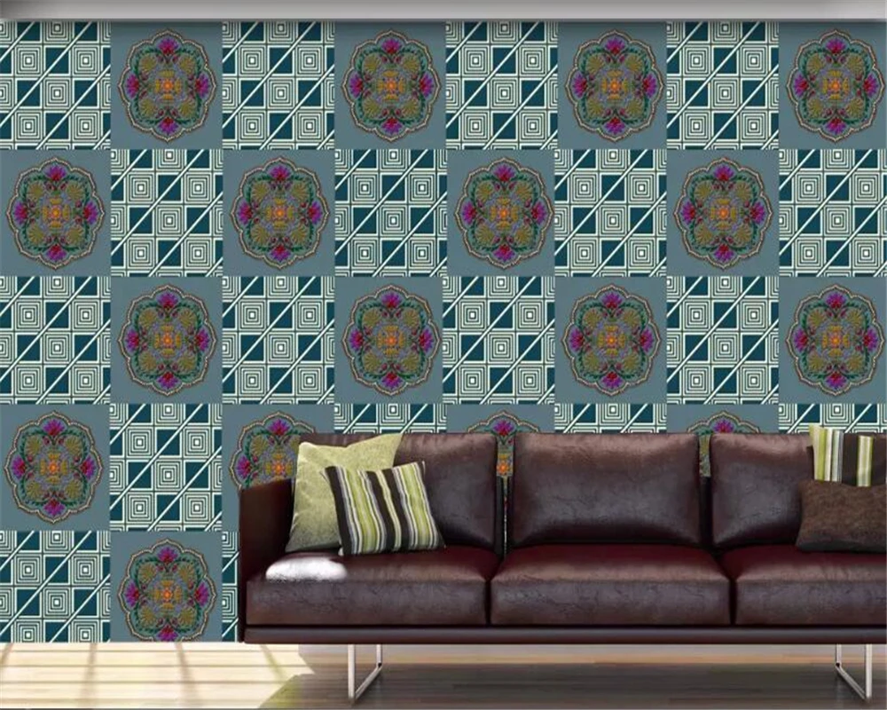 3d обои beibehang papel de parede шелковистые геометрические по индивидуальному заказу