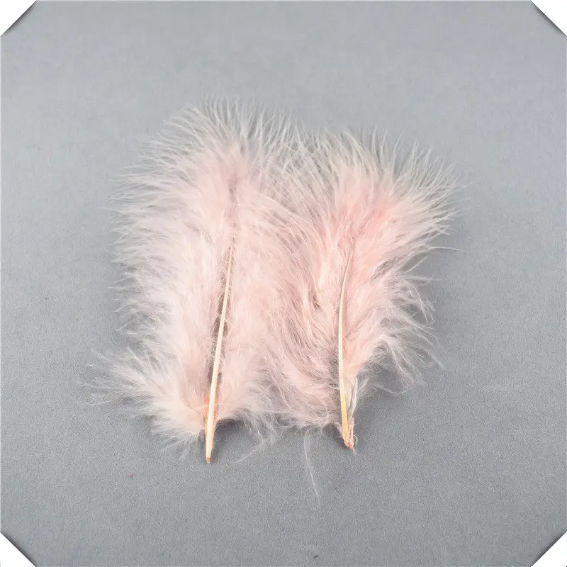 Light Pink Новые 20 шт 10-16 см пушистые перья индейки Марабу DIY свадебное платье украшения аксессуары Шлейфы и перья для рукоделия - Цвет: Light Pink