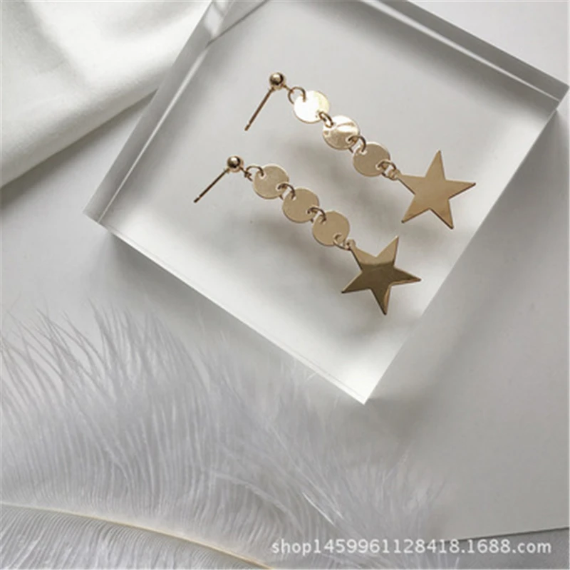 Модные серьги-капли с двойной петлей для женщин длинные волнистые серьги высокое