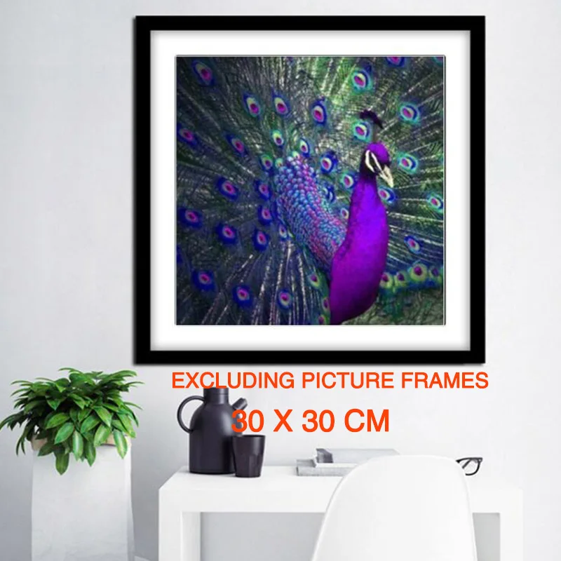 Павлин 5D DIY Алмазная вышивка крестиком полный новое поступление мозаика Диамант