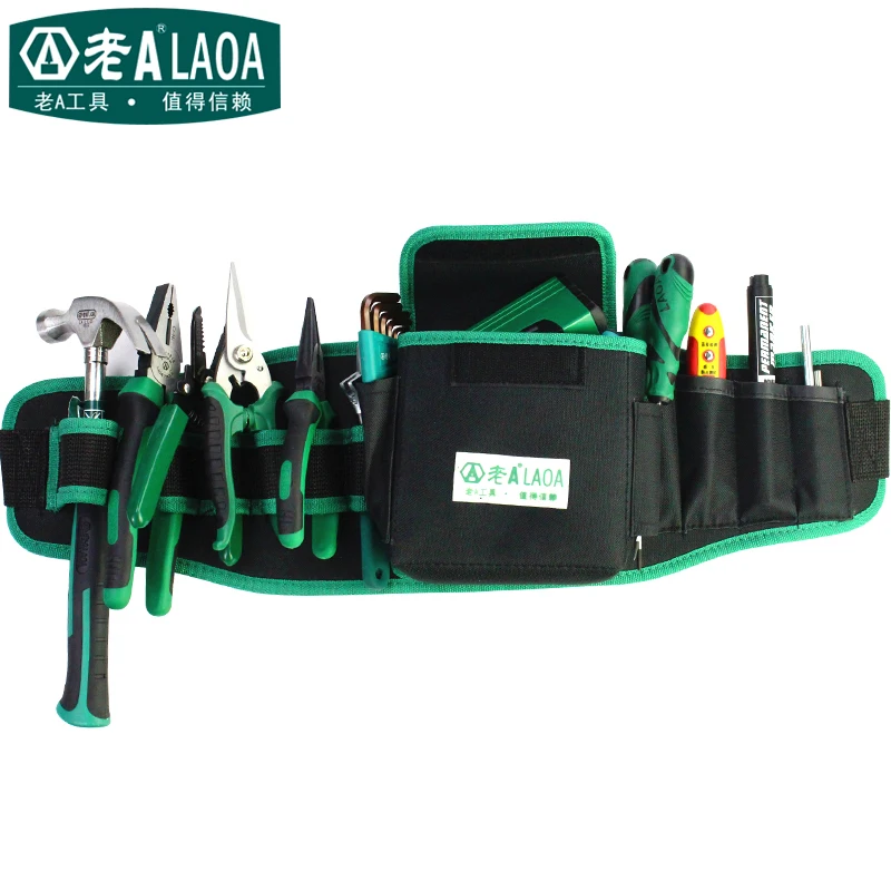 LAOA многофункциональные карманы для инструментов, сумка для инструментов высокого качества, водонепроницаемая сумка из ткани Оксфорд 600D, набор инструментов, посылка