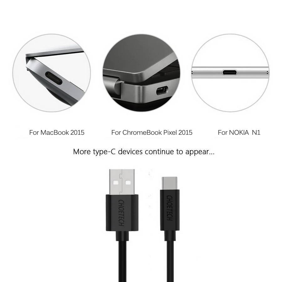 CHOETECH кабель usb type-C для зарядки мобильного телефона, кабель для передачи данных для Xiaomi Mi 9 t, кабель для быстрой зарядки type-C для устройств usb type-C
