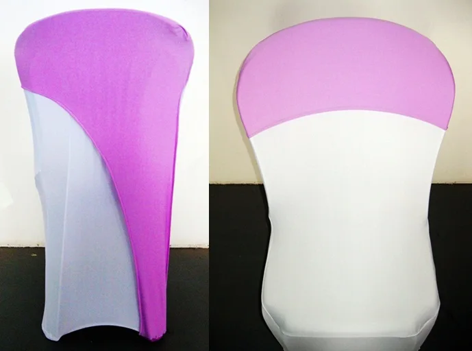 

VIOLET LILAC Colour Lycra Chair Covers Caps Universal For Wedding Decoration Spandex Party Chair Cover Fit All Chairs Wholesale