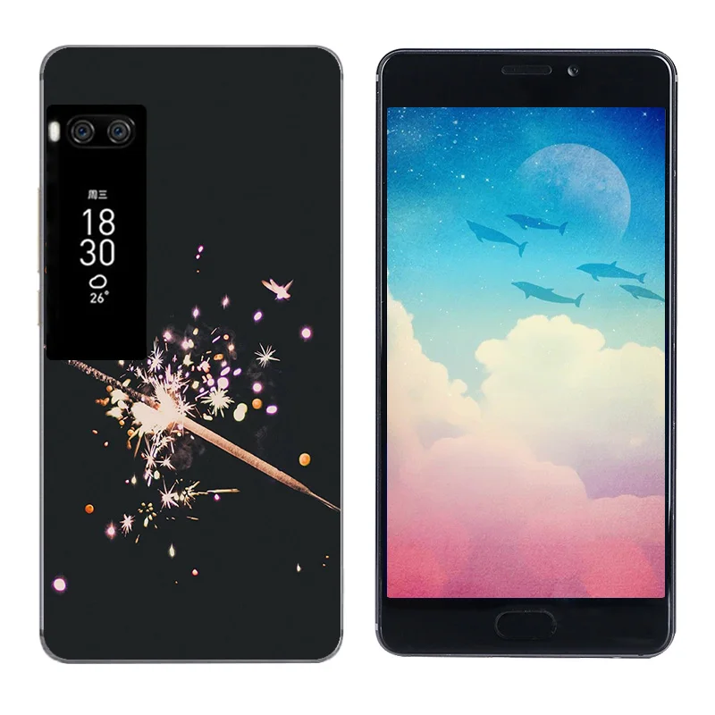 Чехлы для телефонов Meizu Pro 7 Plus чехол с треугольным принтом задняя крышка Fundas