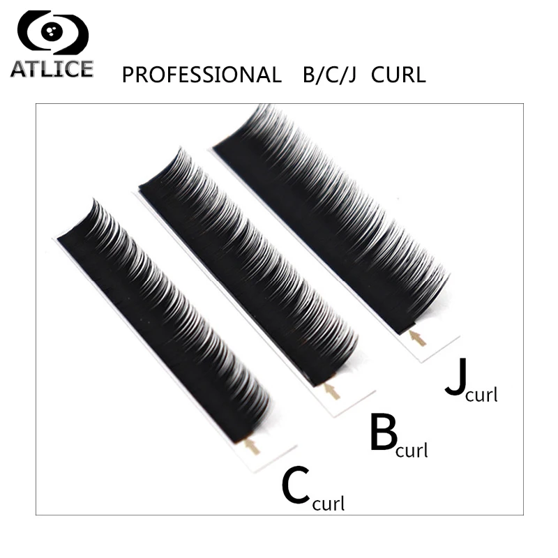 ATLICE 12 рядов/Чехол JBC Curl ресницы 8 мм Наращивание ресниц для натурального