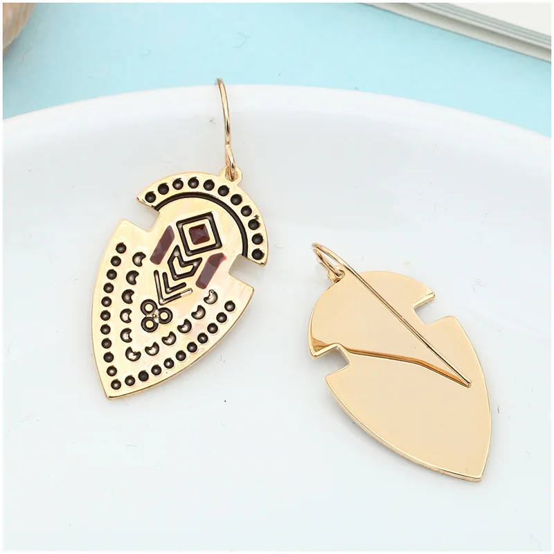 Shineland винтажные уникальные тибетские резные эмалированные bijoux модные свисающие