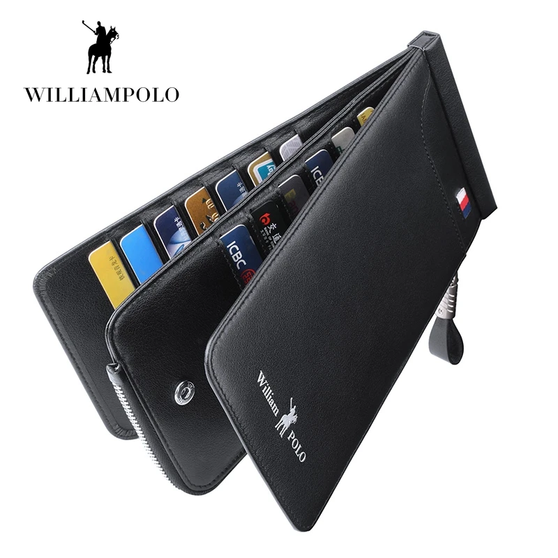WILLIAMPOLO Натуральная кожа 26 держатель для карт кожаный чехол телефона карты