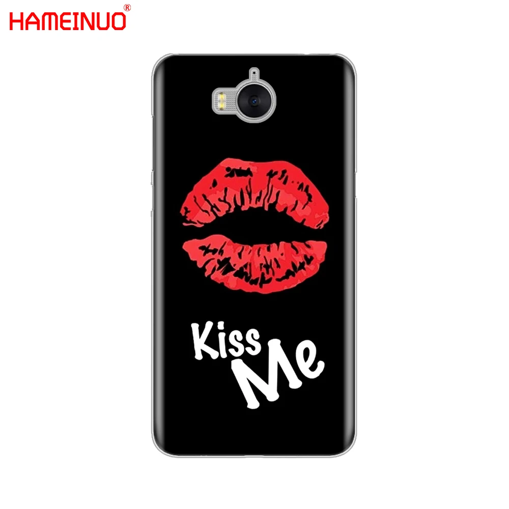 Чехол для мобильного телефона HAMEINUO Kiss me губная помада Rouge ДЛЯ huawei honor 3C 4X 4C 5C 5X 6 7 Y3 Y6