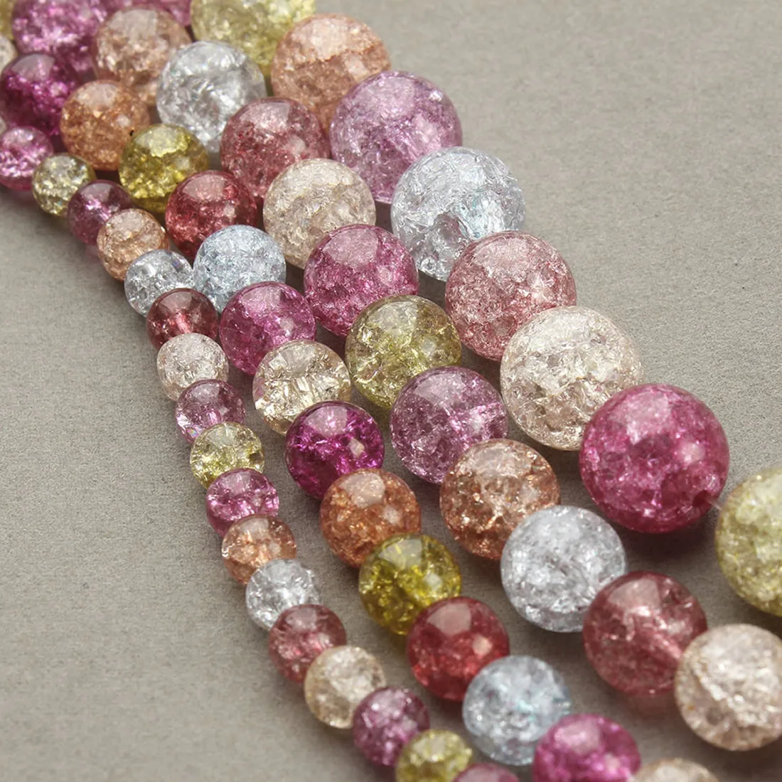 Подарки для женщин бусины кракле стеклянные оптовая продажа серьги гвоздики с