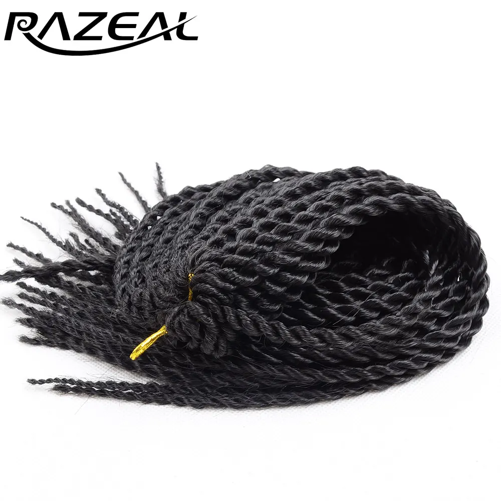 Razeal 6 шт. 30 прядей косички Омбре синтетические накладные волосы маленькие