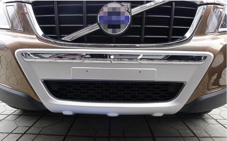 Передний + задний бампер защитная противоскользящая пластина для Volvo XC60 2010 2011 2012
