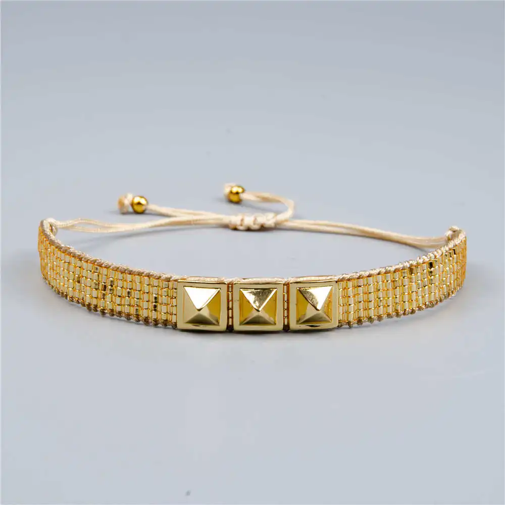 Go2boho, сглаза, браслет для женщин, Perles MIYUKI, Pulseras Mujer, ювелирные изделия, Браслет-манжета,, ручная работа, Золотая оболочка, Bileklik, летний подарок