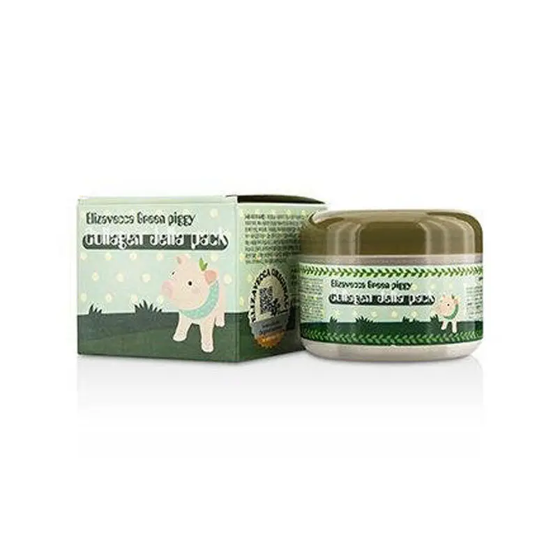 Корейская косметика ELIZAVECCA зеленая свинка коллаген Jella Pack 100 г маска для лица