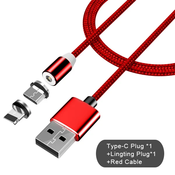 18 NOHON нейлоновые магнитные кабели для зарядки Micro usb type-C 8 Pin для iPhone 7 8 X iOS Android универсальный кабель для быстрой зарядки 1 м - Цвет: 18