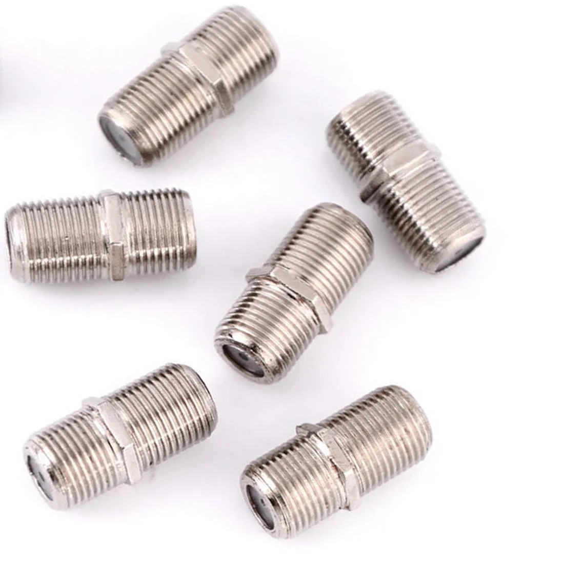 10 шт./партия F Тип Соединительный адаптер разъем F/F Jack RG6 коаксиальный кабель