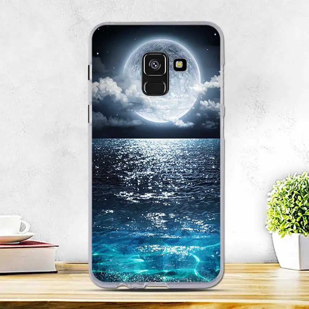 Чехол для Samsung Galaxy A8 2018 мягкий чехол из ТПУ с рисунком A530 A530F SM силиконовый
