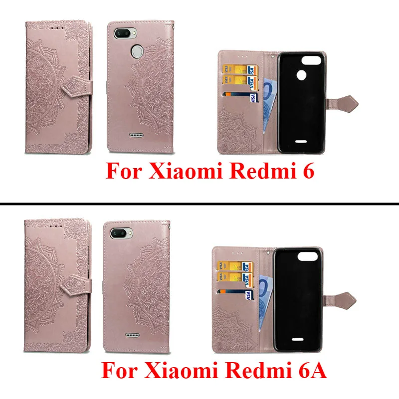 Чехол для Xiaomi Redmi 6A чехол 6 мягкий силиконовый кожаный флип A A6 чехлы