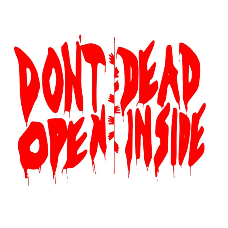 14 см * 11 Ходячие мертвецы не открываются внутри модная виниловая наклейка