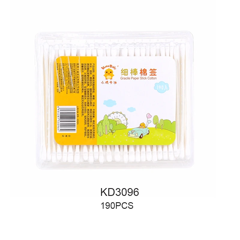 

Safety Baby Cotton Swab Gourd shape clean baby ears Sticks Health Medical Buds Tip swabs box plastic cotonete kd3096