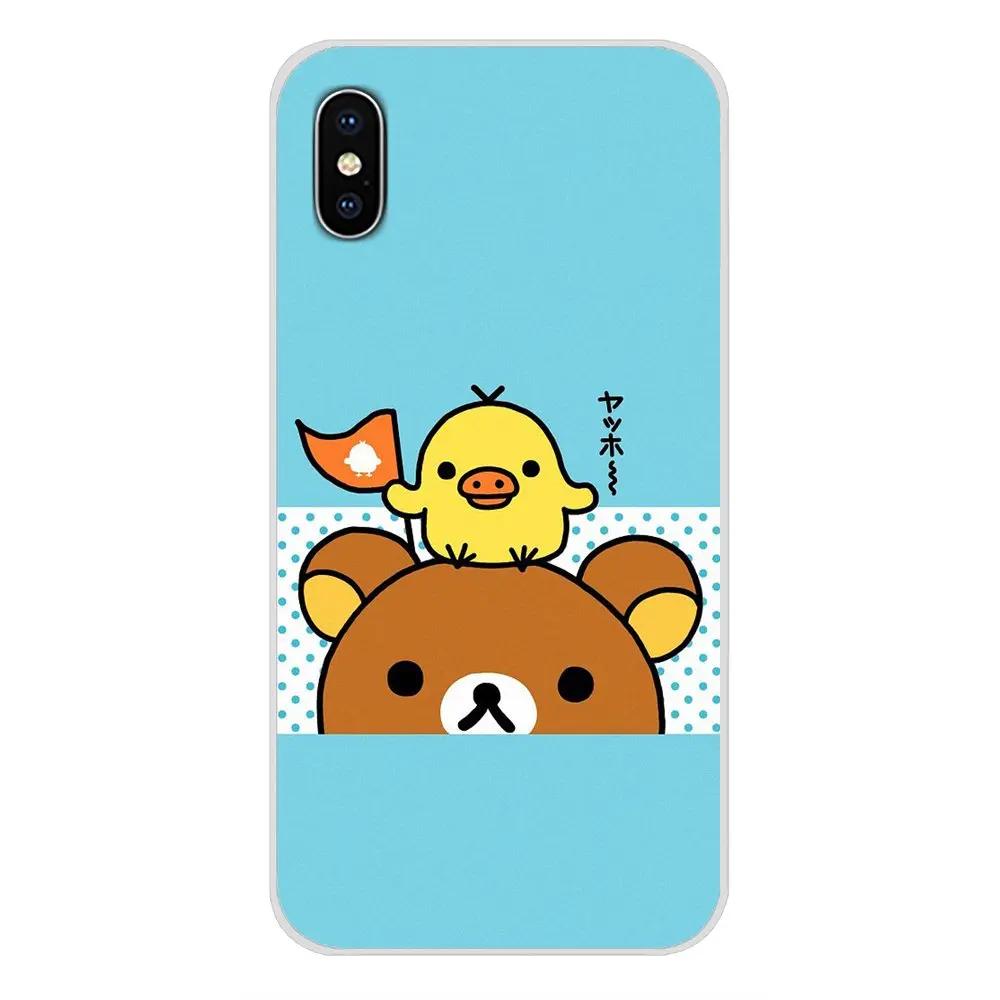 For Samsung Galaxy S3 S4 S5 Mini S6 S7 Edge S8 S9 S10 Lite Plus Note 4 5 8 9 Accessories Phone Cases Covers Cute Rilakkuma Bear | Мобильные