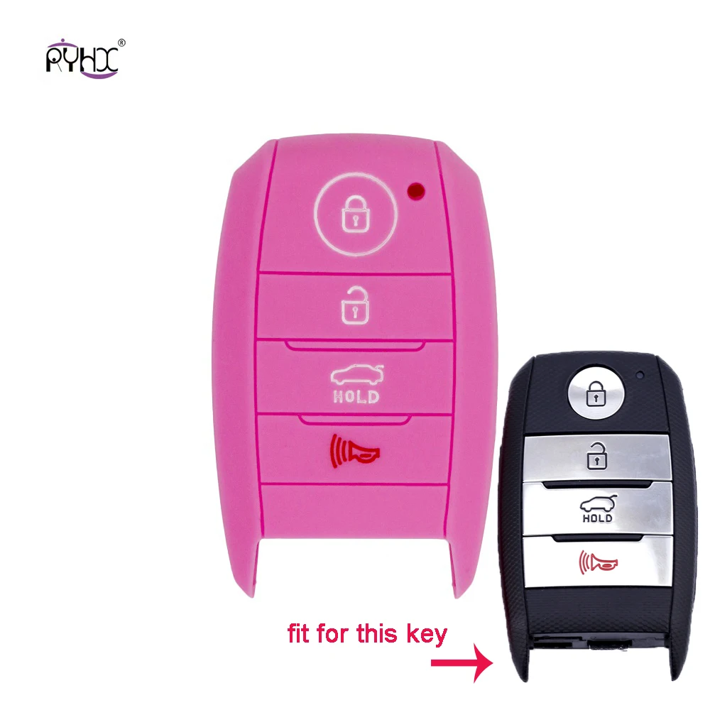 30 шт./партия силиконовый резиновый автомобильный чехол для ключей Чехол Для Киа