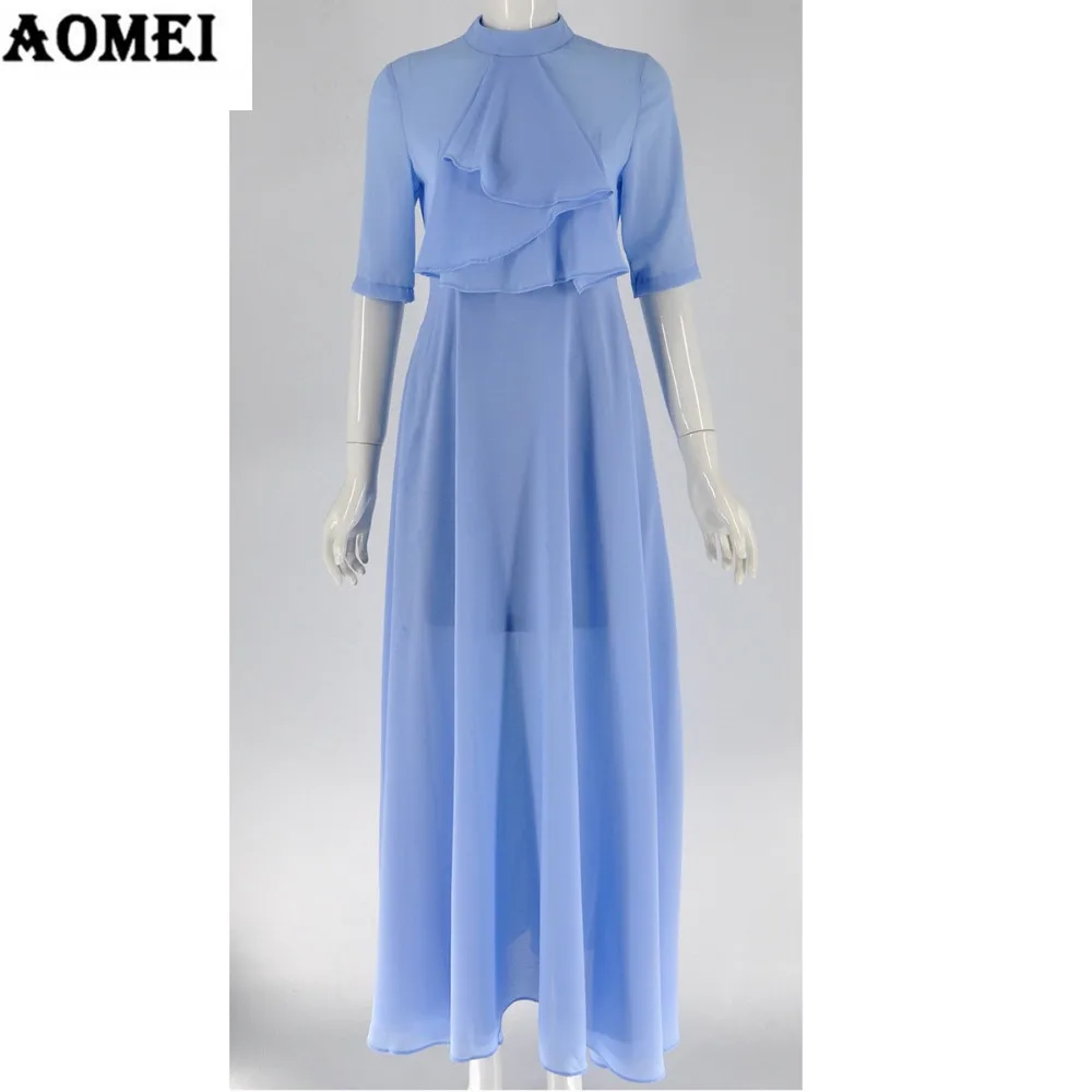 Женские Модные Boho Макси Платья с цветочным принтом плюс размер белое длинное