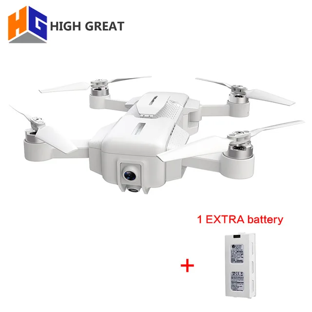 HIGH GREAT MARK 4K Дрон FPV 1080P HD камера gps ВИО позиционирование электронный стабилизатор изображения Gimbal камера Складная drohne - Цвет: with 1 extra battery