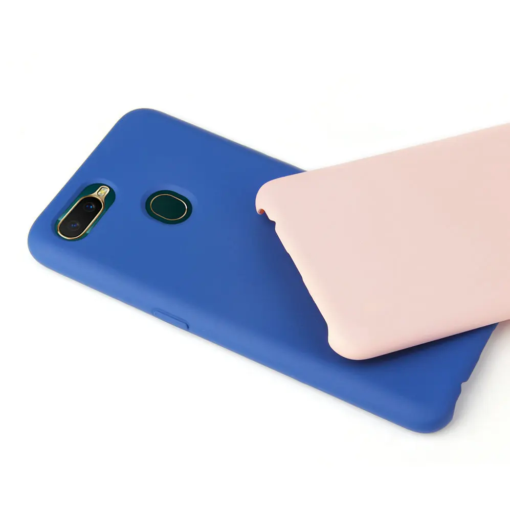 For OPPO F7 F9 F9Pro Case Premium Slim TPU Solid Soft Back Shell Silicone Flexible Excellence Phone Protection Cover |