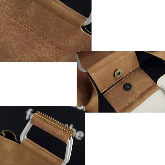 Простая модная Женская Ретро сумка с железной ручкой из искусственной кожи, сумки через плечо, Портативная Сумка-тоут OH66