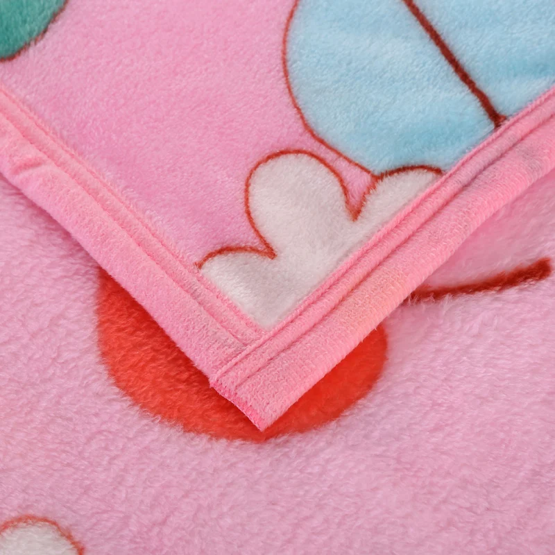 Простое модное цветное одеяло с рисунком из мультфильма флисовые одеяла для