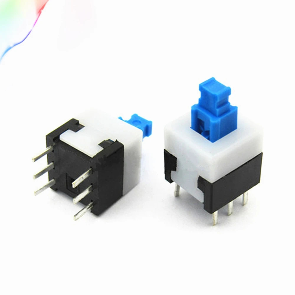 10 шт. бесплатная доставка новое 8X8mm синий Кепки самоблокирующийся Тип