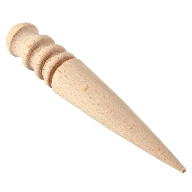 Wooden Кожевенное ремесло ручной инструмент для шитья регулируемый кожаный край Slicker круглый деревянный набор шил удар Groover Skiving нож инструмент - Цвет: Wooden