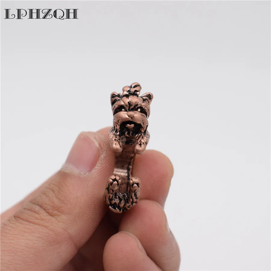 LPHZQH модное винтажное регулируемое кольцо для собаки милое йоркширского терьера