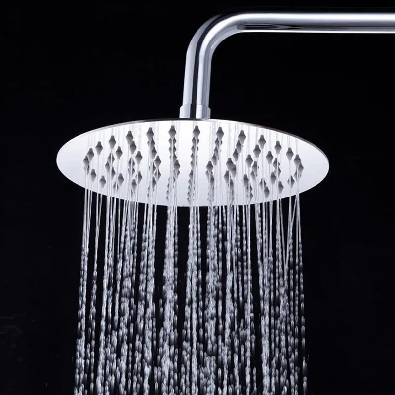 

Round Stainless Steel Showerhead Rainfall Shower Head Rain Shower Chrome Finish waterfall shower head KD074