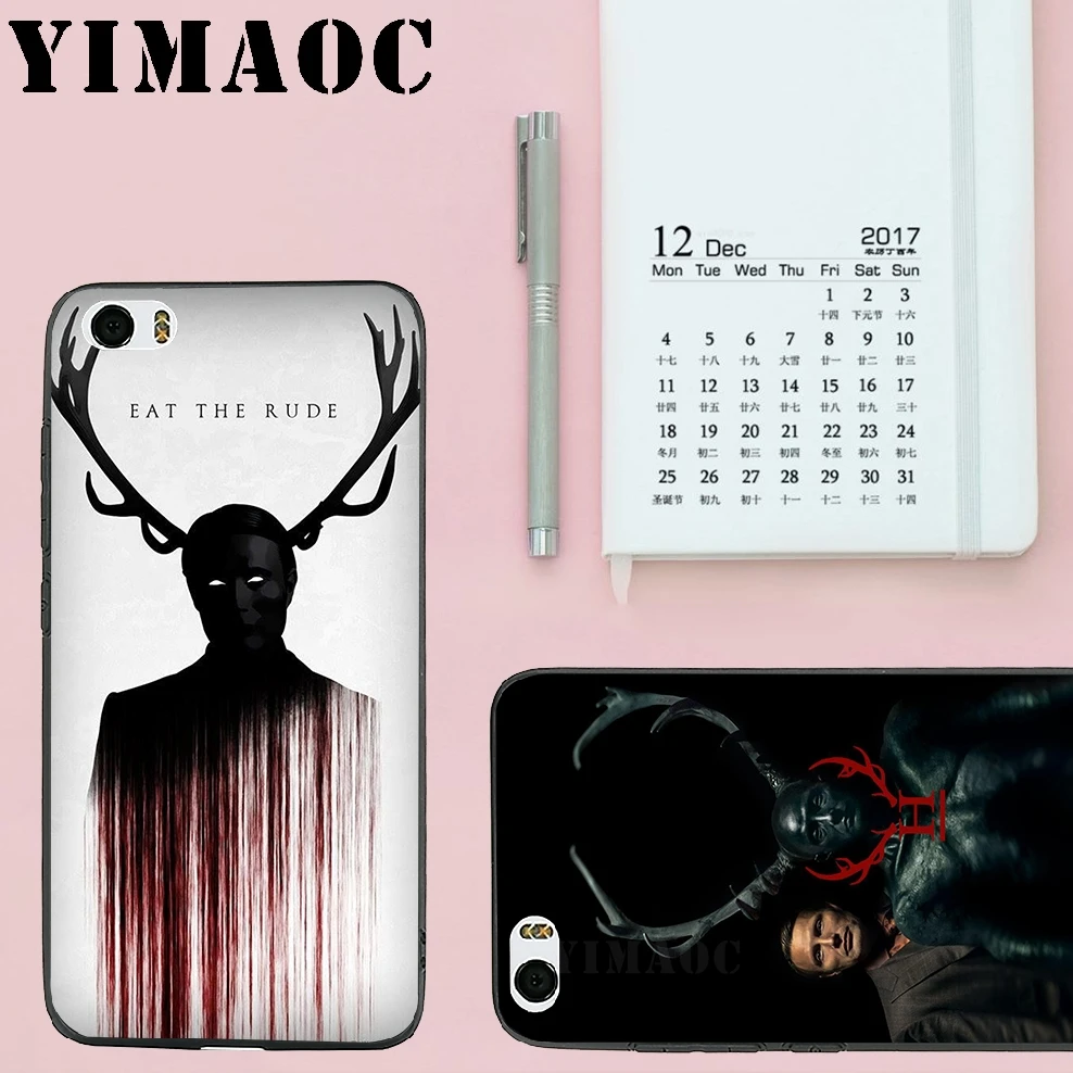 YIMAOC Hannibal Eat Мягкий силиконовый чехол для Xiao mi Red 6 Note 4X 4A 5A 5 Plus A1 A2 Pro Lite 8 |