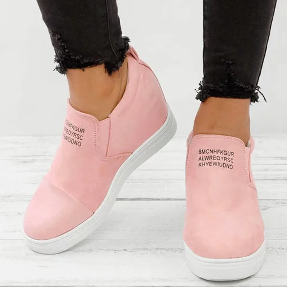 Women's Ladies Fashion Ankle Letter Increasing Wedges Martin Shoes Short Boots winter boots women warm snow#g8