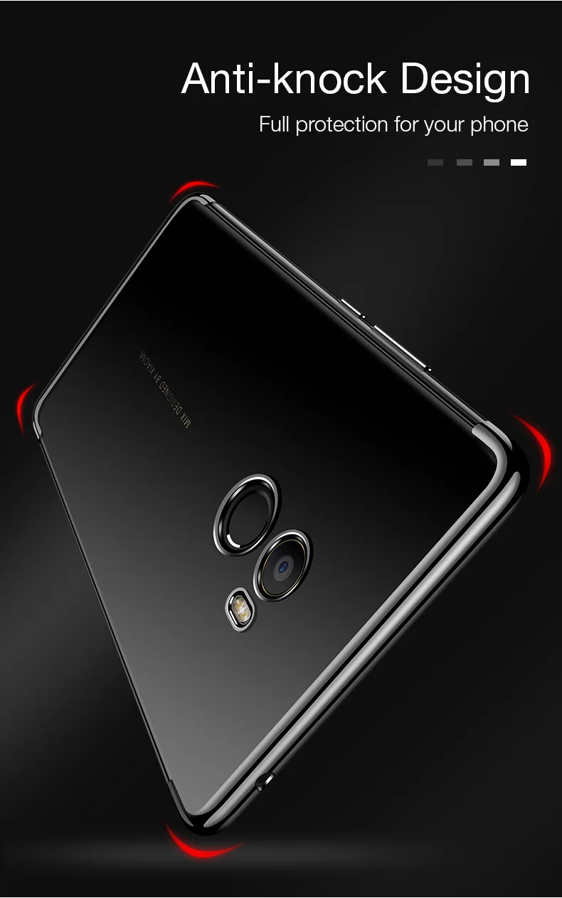 Мягкий ТПУ чехол для Xiaomi mi Mix 2 S x Чехол защитный ковер прозрачный чистый силикон x2S