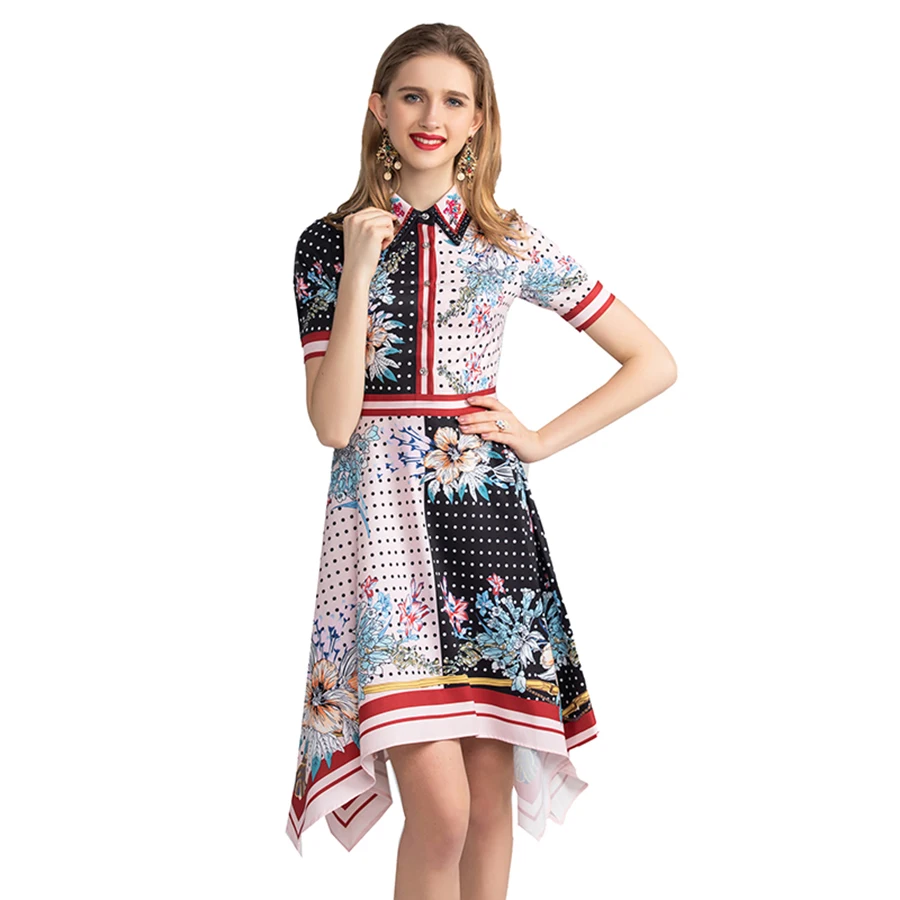 AELESEEN Роскошные модные женские туфли 2019 летнее платье отложным воротником