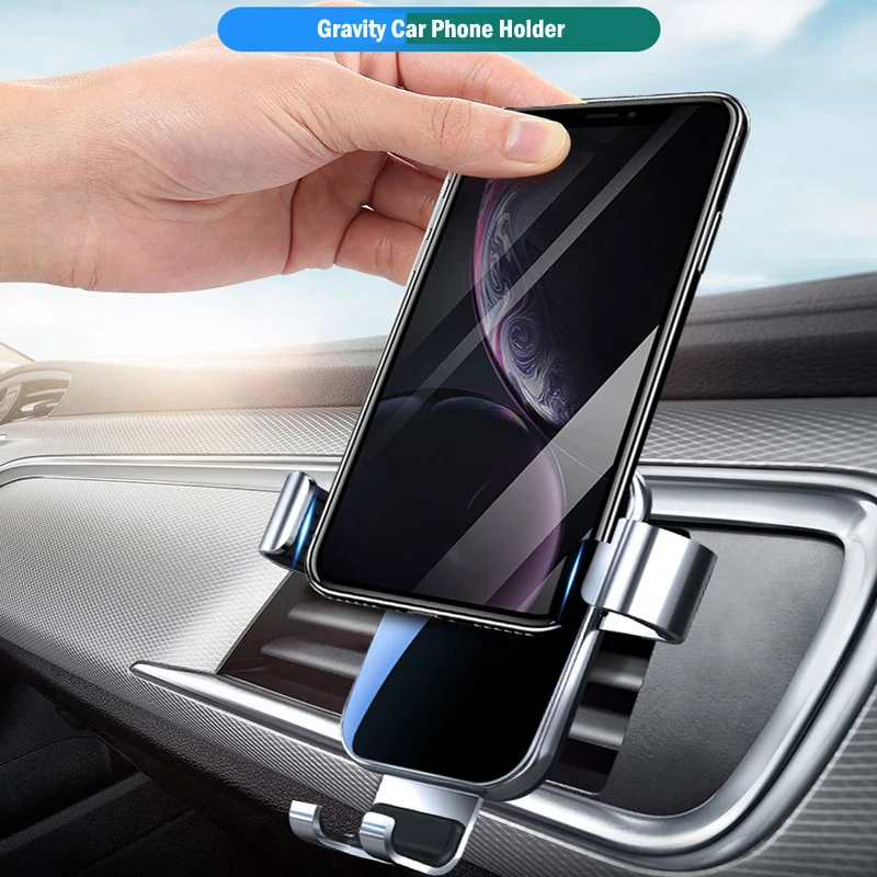 Гравитационный Автомобильный держатель для телефона поворот на 360 градусов