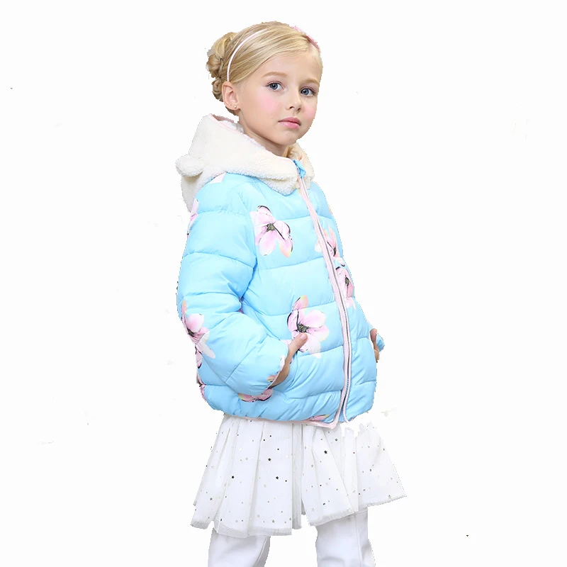 Candydoll/модные зимние пальто для девочек Дети мультфильм парки с капюшоном на