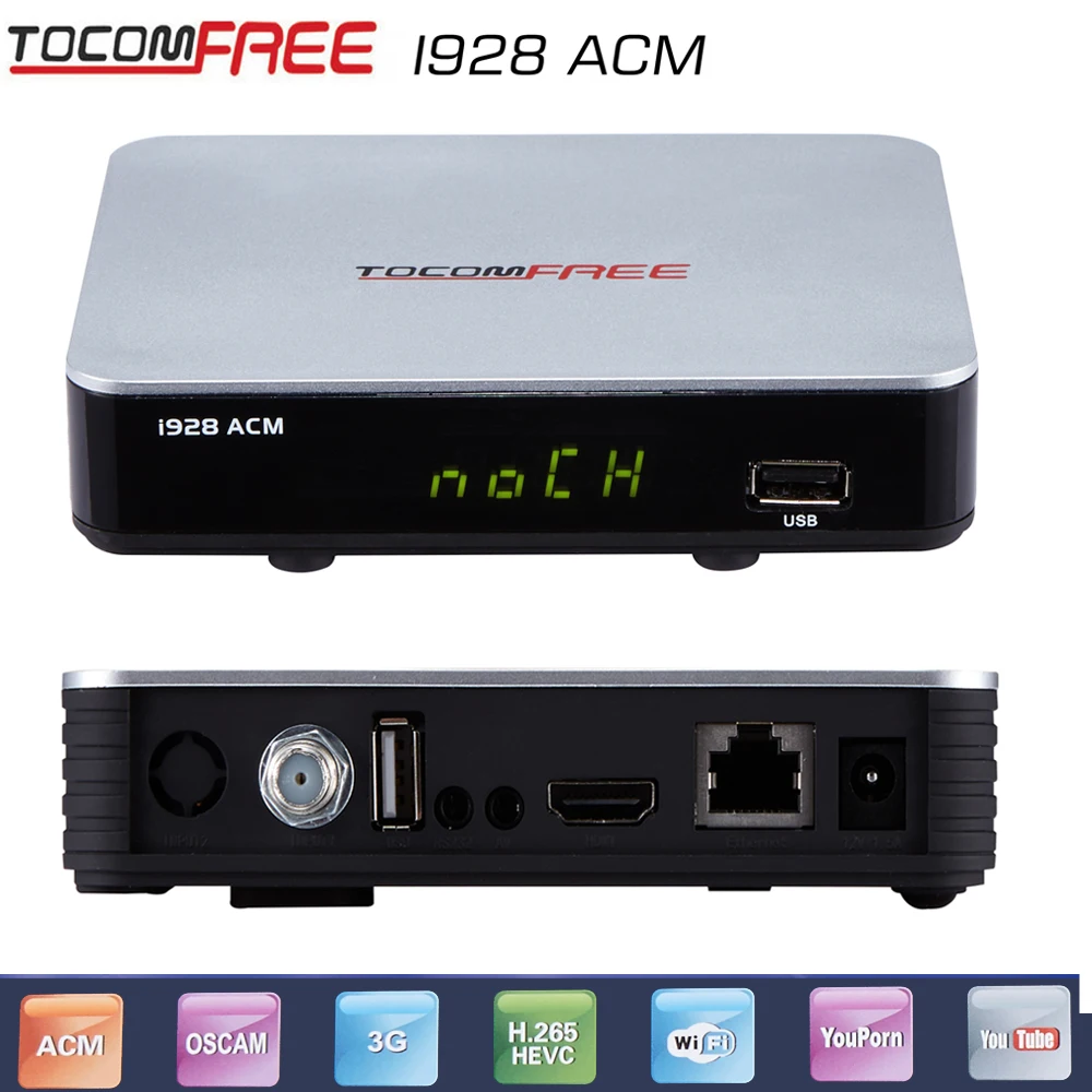2017 Новый Спутниковый ресивер tocomfree икс i928ACM бесплатно + 1 шт. wi fi антенны Южной