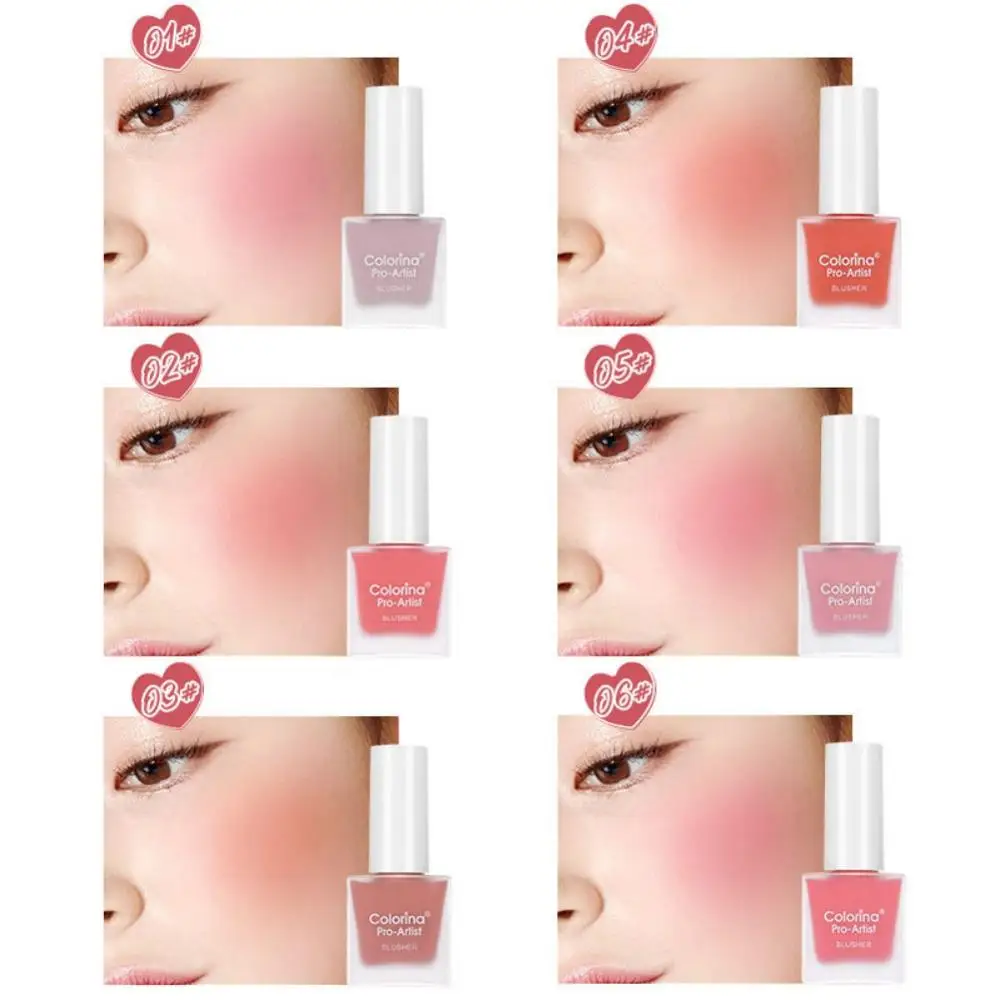 Жидкие румяна для макияжа гладкие шелковистые Paleta De Blush цвет длится долго 4 цвета