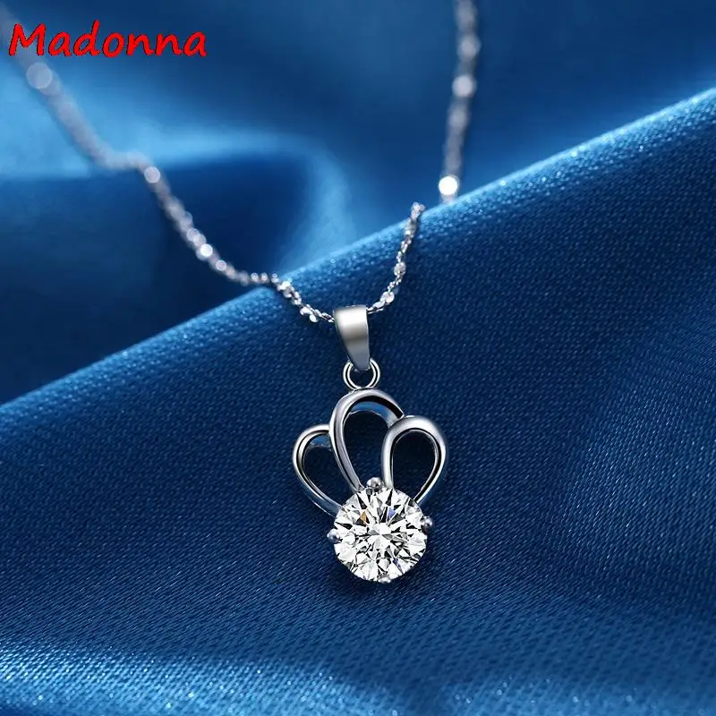 Модная белая фиолетовая Хрустальная корона с серебряным покрытием женское