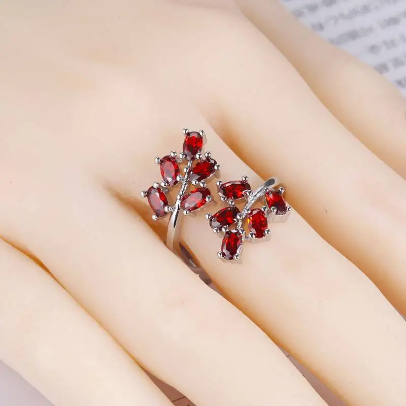 Romantic Pink Cubic Zirconia Flower Adjustable Rings Silver Color Exquisite Wedding Bands Party Anniversary Ring Women Drop Ship | Украшения