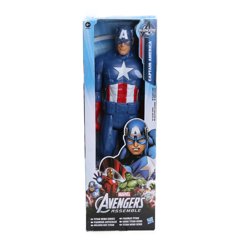 Экшен-фигурки Hasbro, игрушки Marvel, фигурки супергероев из фильма «Мстители: Финал» — Тор, Капитан Америка, Танос, Росомаха, Человек-паук, Железный человек, размер 30 см