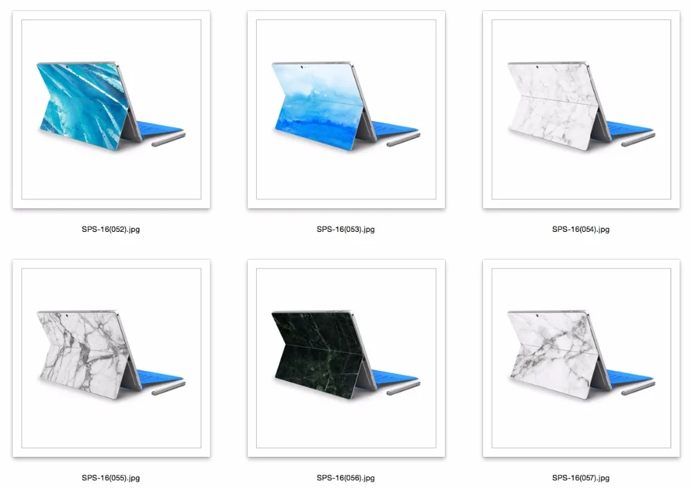 GOOYIYO-для Micro Surface Pro 4 5 виниловая задняя большая наклейка планшет наклейка мраморная текстура чехол с принтом чехол с логотипом